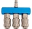 Разветвитель пневматический Pegas pneumatic на 3 выхода со штуцером 3306 2