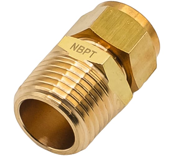 Фитинг NBPT латунный компрессионный KIM12-04, 1шт 75719 1