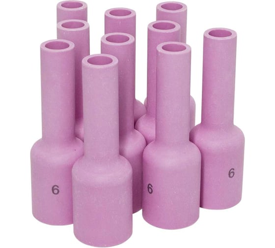 Сопло керамическое Оберон TW 17-18-26 GL удлиненное №6 / L76 / d9.5 10шт XL54N16L.10 1