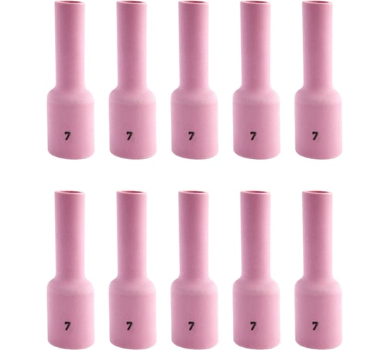 Сопло керамическое Оберон TW 17-18-26 GL удлиненное №7 / L76 / d11.0 10шт XL54N15L.10 1