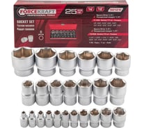 Головки FORCEKRAFT 1/4, 1/2, набор 25 предметов FK-50121I(59234)