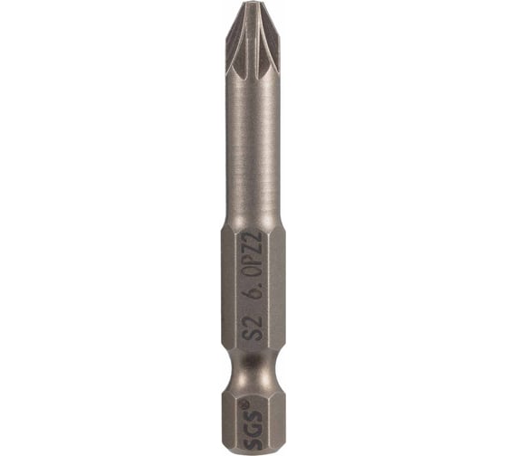 Бита SGS PZ2х50мм S2 5шт 6350-6.0-PZ2-5 1