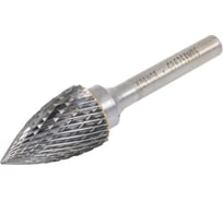 Борфреза гиперболическая с точечным торцом (тип G; 16х25 мм; хвостовик 6 мм) KORNOR 372162506