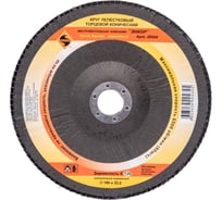 Круг лепестковый конический (180х22.2 мм; К120) для углошлифовальных машин Энкор 20544