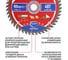 Диск пильный по дереву P.I.T. ADVANCE 165x20x1.4 мм 48T Carbide зуб TCG 15 ACTW12-165T48 3