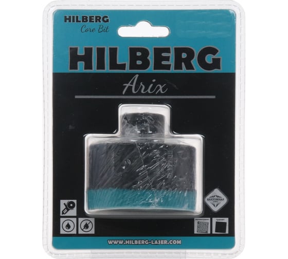 Коронка алмазная по керамограниту Hilberg Arix 70 мм, M14 HRX870 1