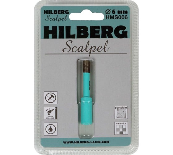 Коронка алмазная Hilberg Scalpel 6 мм HMS006 1