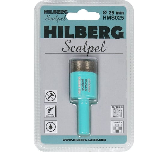 Коронка алмазная Hilberg Scalpel 25 мм HMS025 1
