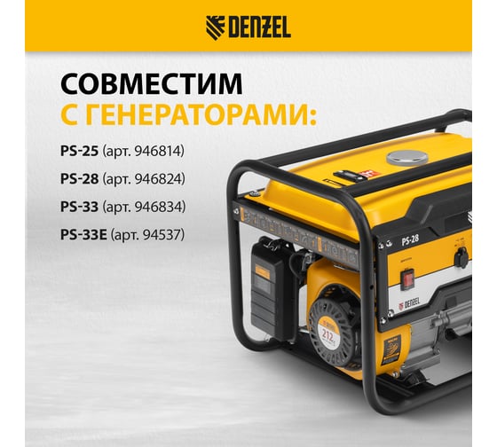 Комплект транспортировочный для моделей PS-25/PS-28/PS-33/PS-33E Denzel 94669