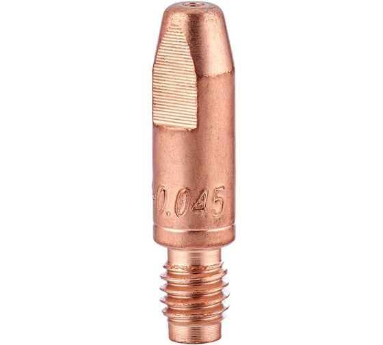 Наконечник токопроводящий энаргит 20 шт (CuCrZr, М6х28, d-1.2 мм) для горелок MIG/MAG CuCrZr-M6-28-12-20 1