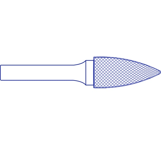 Бор-фреза Flexione DG 1225/6 сфероконическаяс заостр.концом Expert 30001527 1
