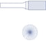 Бор-фреза Flexione DB 1225/6 цилиндрическая сторц.насечкой Expert 30001497 4