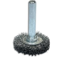 Щетка дисковая гофрированная Lessmann Д30х6, стальная 0.20мм, хвостовик 6мм 413142