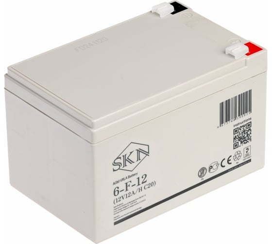 Аккумулятор SKN для ИБП 6-F-12 (12V12A/H C20) 0000012 1