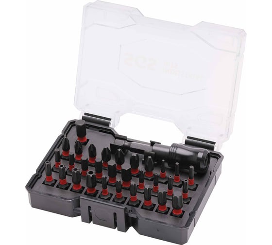 Набор ударных бит SGS PH/PZ/TORX/HEX S2 32шт 6332P-1 1
