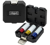 Головки ударные глубокие тонкостенные Scheppach набор 3 предмета, 1/2 (17, 19, 21мм) Sch-4035(66193)