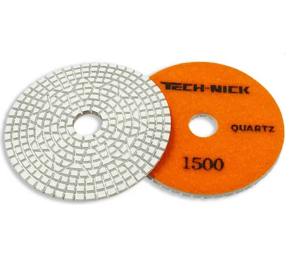 Круг алмазный гибкий шлифовальный АГШК ES 100x3 мм, №1500 кварц wet TECH-NICK 111.120.8148 1