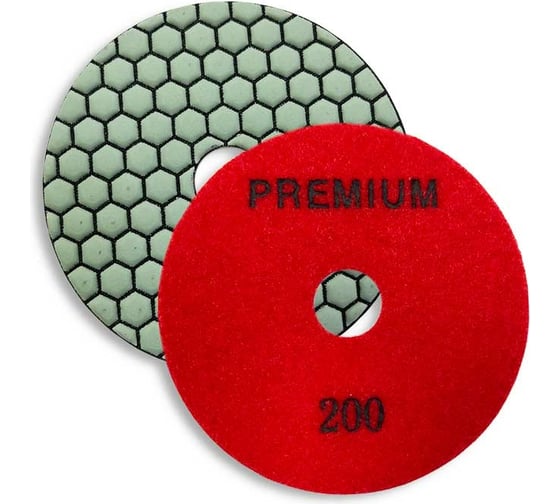 Круг алмазный гибкий шлифовальный АГШК Premium 100x1.5 мм, №200 dry TECH-NICK 041.120.8651