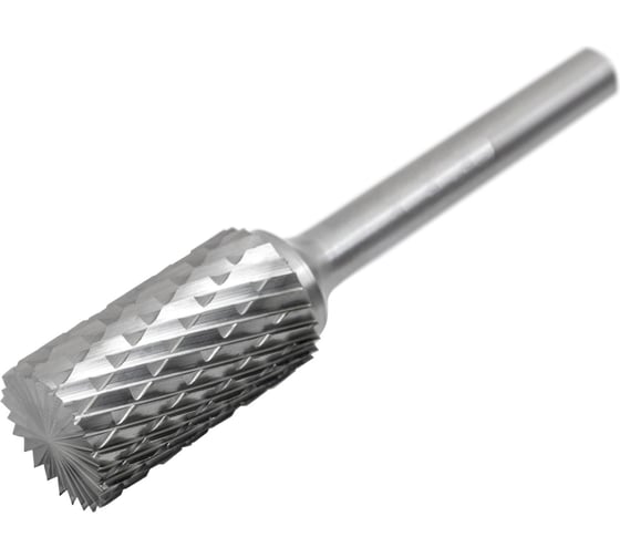 Бор-фреза SDW TOOLS B102008, хв-8мм, цилиндрическая с торц.зубьями, двойная насечка ВК8 cu00405 1
