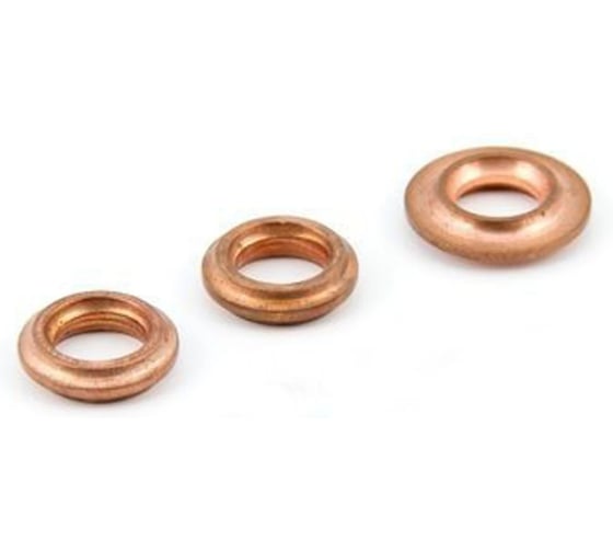 Кольцо уплотнительное для манометра РОСМА 10 шт, Ру1600, G1/4, М12х1.5, фигурное, медь D070-12148 1