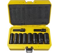 Набор ударных головок Hanskonner CrMo 10 шт 10-24 мм, посадка 1/2, длинные HK1045-18-1/2L