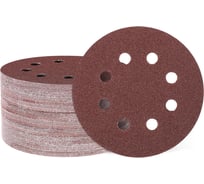 Круг шлифовальный с отверстиями на ворсовой подложке STRONER 125 мм P60 50 шт/уп velcro125p60-50
