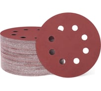 Круг шлифовальный с отверстиями на ворсовой подложке STRONER 125 мм P600 50 шт/уп velcro125p600-50