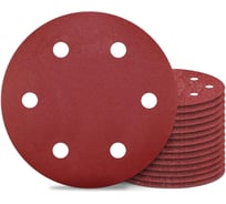 Круг шлифовальный с отверстиями на ворсовой подложке STRONER 225 мм P240 10 шт/уп velcro225p240-10