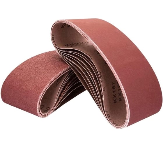 Абразивная лента STRONER 75х457мм набор 6 шт/уп (Р40, 60, 80, 100, 120, 150) ls75-457n1-6 1