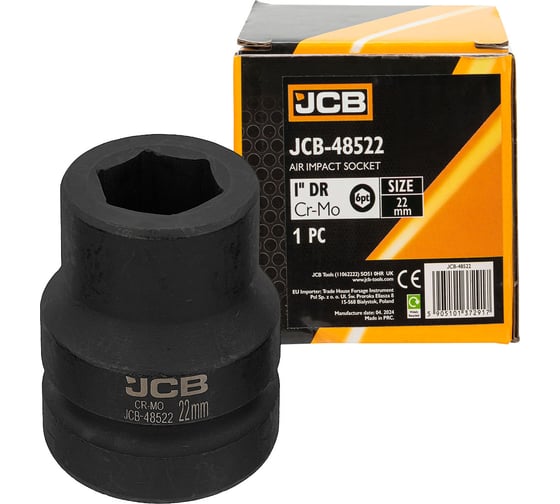Головка ударная JBC 22мм (6 граней), 1 JCB-48522(64676) 1