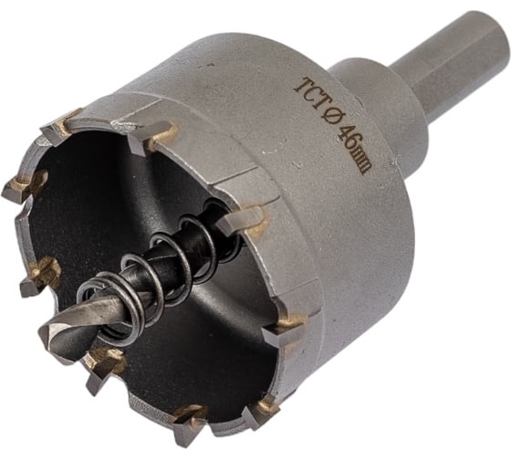 Коронка по металлу 46 мм с пластинами ВК8 WOLFSTAR cw00033