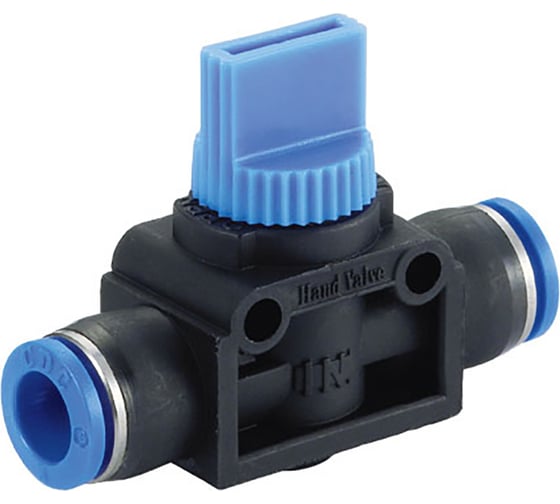 Клапан отсечной 3-х позиционный, со сбросом давления 6 мм CDC Pneumatics HVU06-06 1