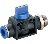 Клапан отсечной с ручным управлением 12 мм-G1/4" CDC Pneumatics HVC 12G02