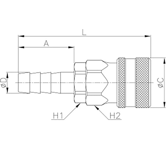 Куплунг под ерш мама CDC Pneumatics SH 800