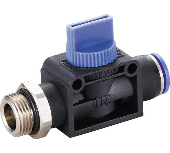 Клапан отсечной с ручным управлением 3/8"-8 мм CDC Pneumatics HVF G0308