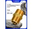 Штуцер латунный Forsage с наружными резьбами 1/2" X 1/4" F-CS-C-011-2(7155) 2