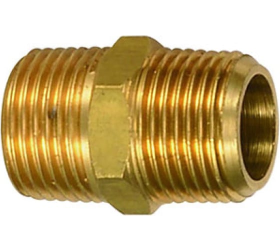 Штуцер латунный с наружными резьбами 3/8"х1/4" Forsage 7154 F-CS-C-011 1