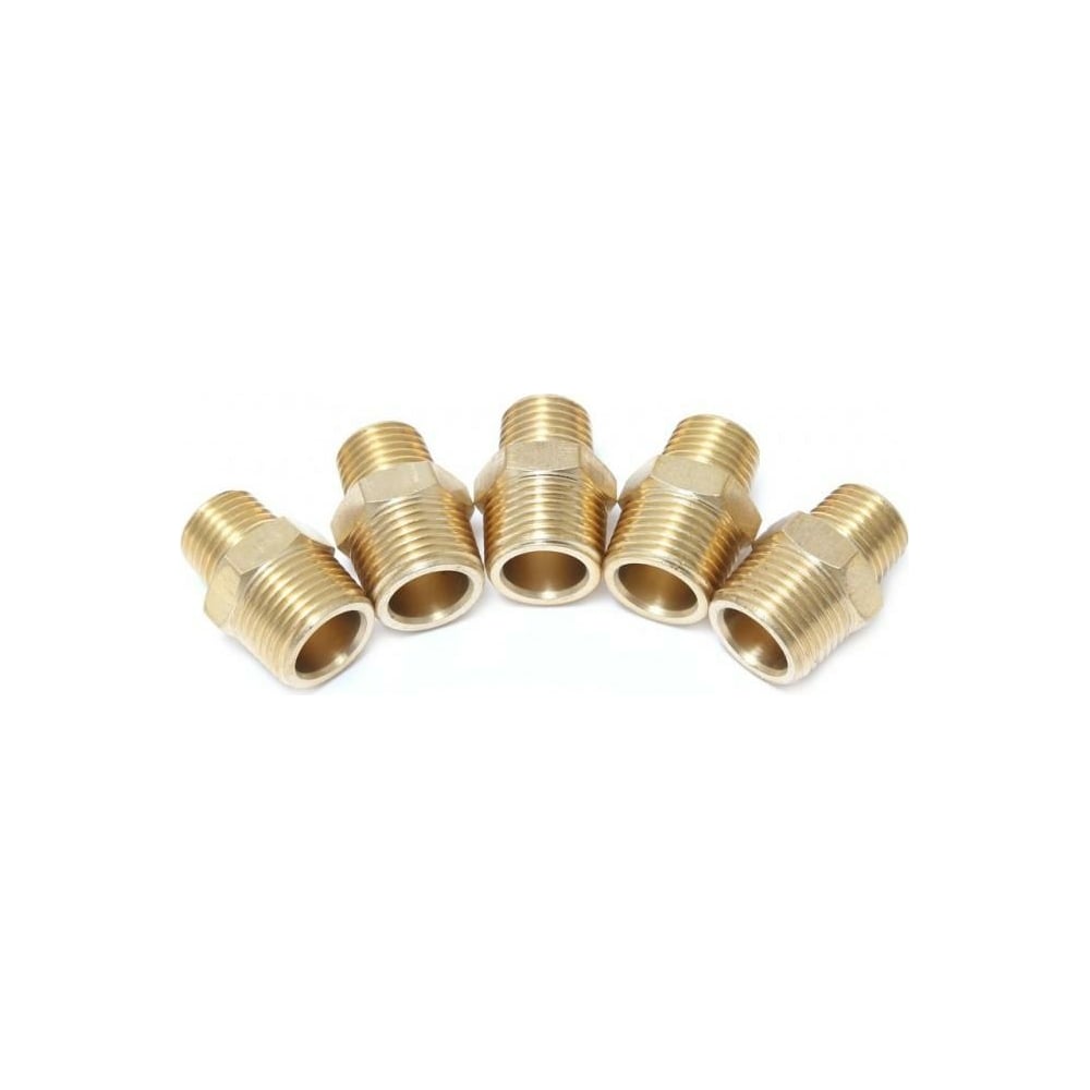 Соединитель резьбовой наружная резьба 1/4"x1/4", 5 шт Forsage 26095 F ...