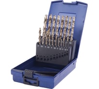 Набор свёрл спиральных (19 шт; 1-10 мм; шаг 0.5 мм; DIN 338) ZIRA ZI-754300