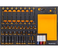 Набор ударных головок с аксессуарами Runtec RUNTEC 1/2, 8-32 мм, CrMo в ложементе EVA, 51 предмет RT-IS1E51F