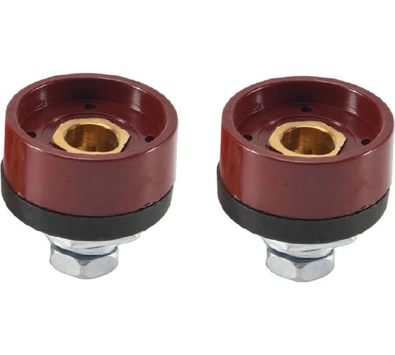 Панельная розетка энаргит 50-70мм (2 шт) класс В, цвет красный П50-70-2-B-R 1