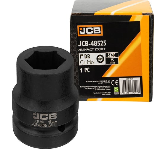 Головка ударная JCB 25мм (6 граней), 1 JCB-48525(64679) 1
