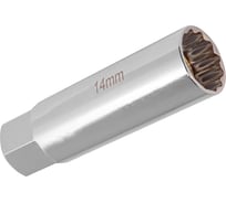 Головка свечная магнитная Rockforce 14мм 3/8 12 граней (L-65мм),на пластиковом держателе RF-807314M(46993)