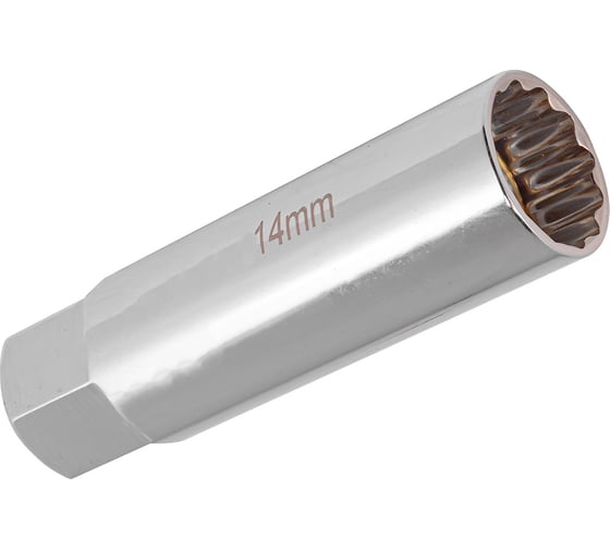 Головка свечная магнитная Rockforce 14мм 3/8 12 граней (L-65мм),на пластиковом держателе RF-807314M(46993) 1