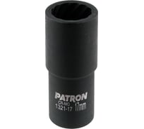 Головка ударная двухсторонняя Patron 1/2, 17мм (6/12гр.) P-1321-17(65896)