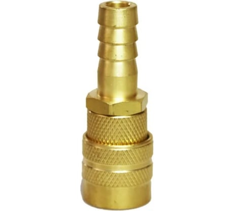 Быстроразъемное соединение D ISO 6150 B (рапид "мама" - елочка 3/8"; латунь) TITAN LOCK TL3DFH-B