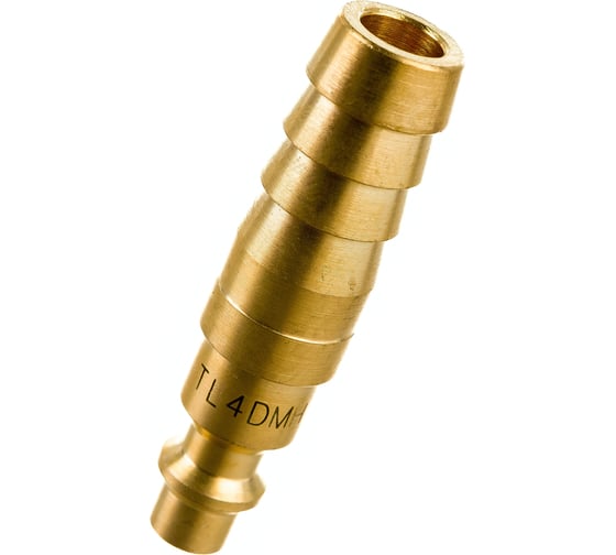 Быстроразъемное соединение D ISO 6150 B (рапид "папа" - елочка 1/2"; латунь) TITAN LOCK TL4DMH-B