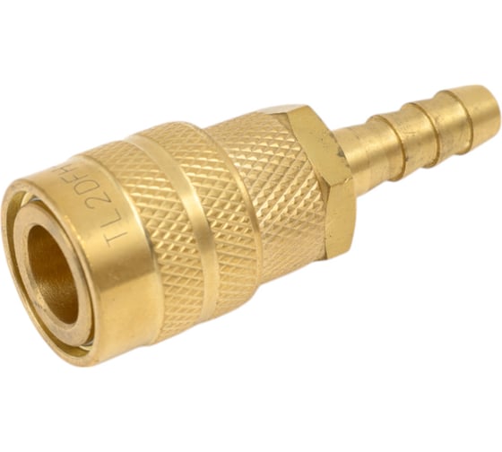 Быстроразъемное соединение D ISO 6150 B (рапид "мама" - елочка 1/4"; латунь) TITAN LOCK TL2DFH-B