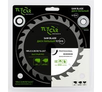 Диск пильный TUSCAR TCT015, Professional, 185х30/20/16x24T, дерево 5010152923-24-1