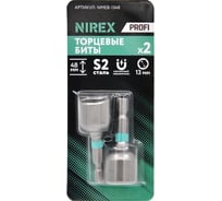Биты NIREX Profi с торцевыми магнитными головками (13мм; 48мм) NMEB-1348